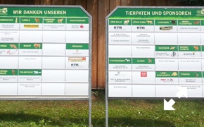 Werbetafel Tierpark Chemnitz